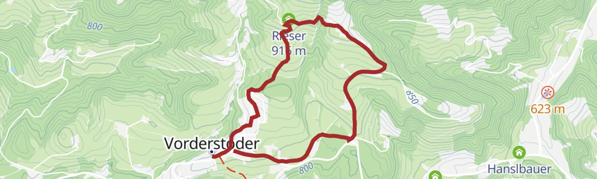 Route map: Saukogelrunde